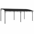 Structure d’ombrage, solaire, en acier, coloris anthracite, pour la terrasse ou le jardin