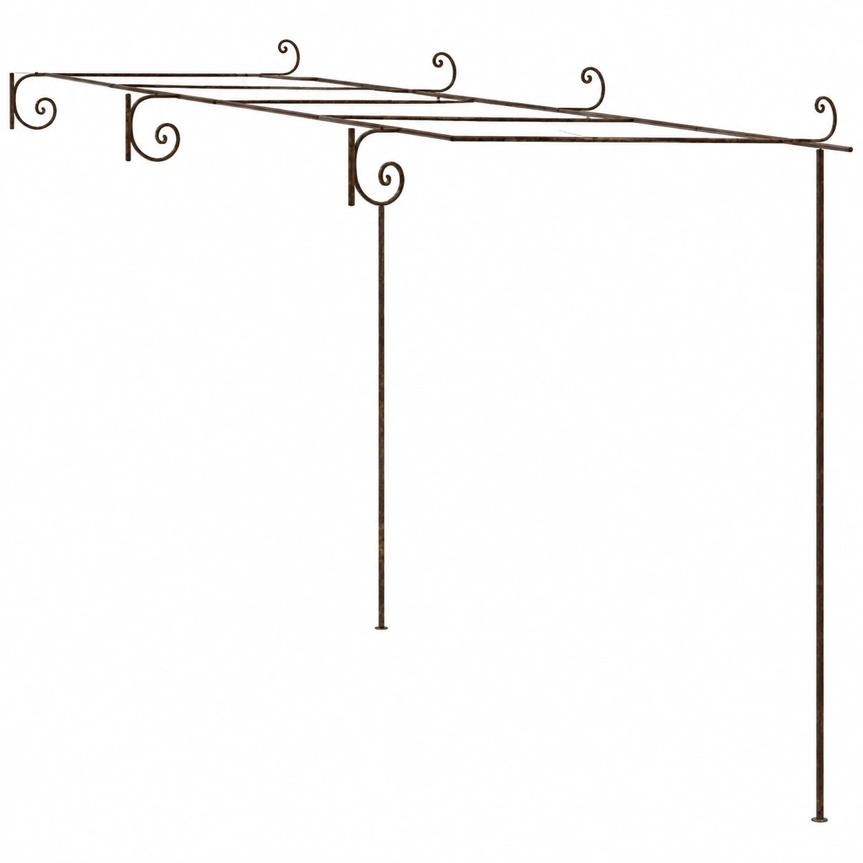 Arche de jardin, coloris marron, pour le jardin