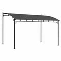 Structure d’ombrage, en métal, coloris gris, pour la terrasse ou le jardin