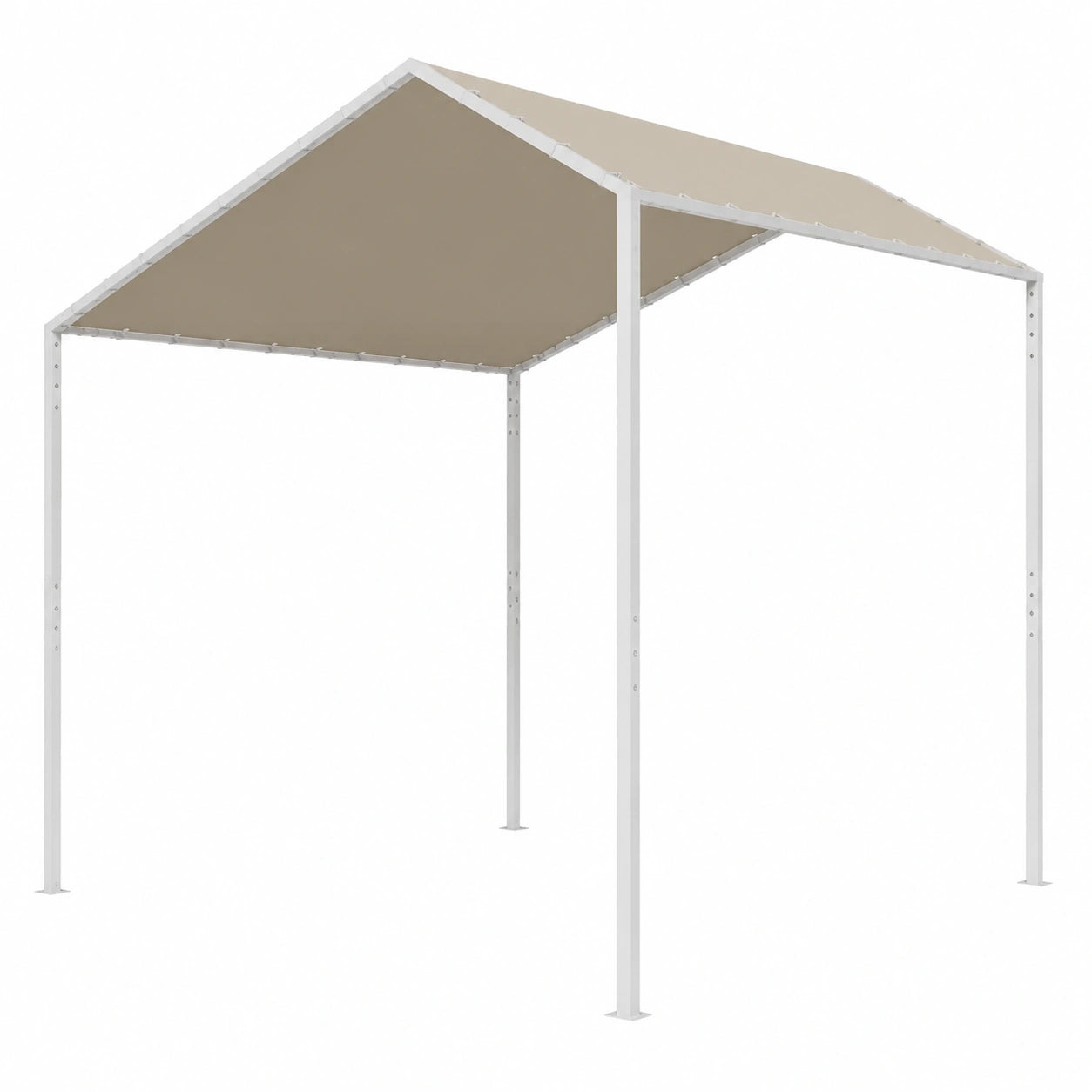 Structure d’ombrage, en aluminium, coloris beige, pour la terrasse ou le jardin