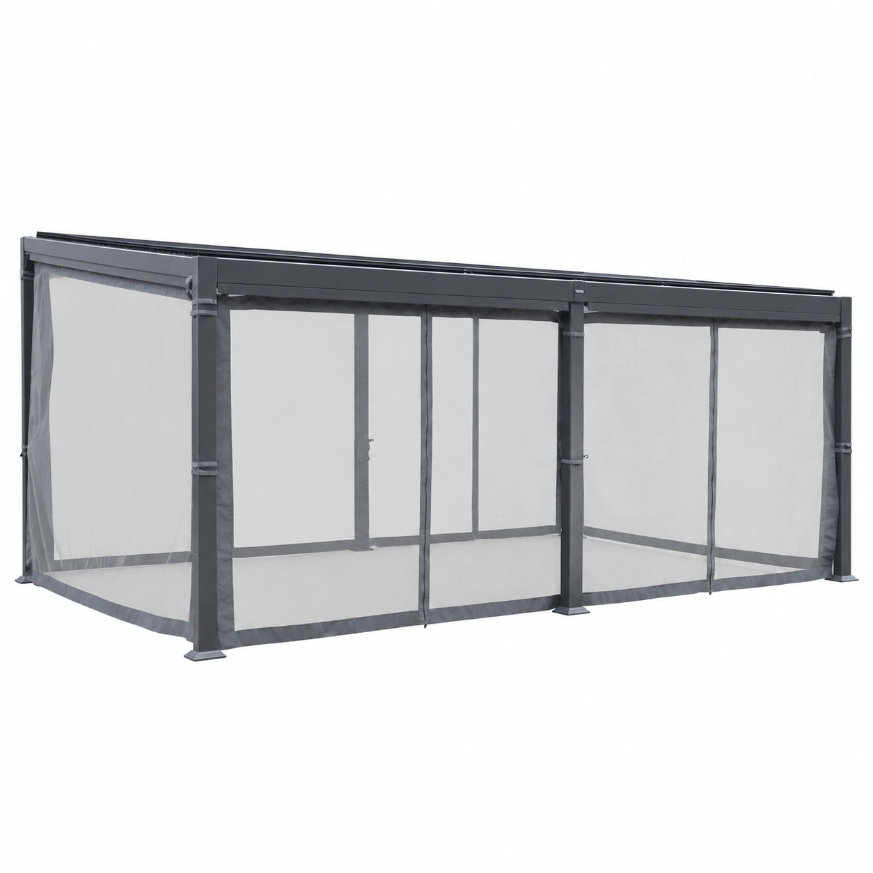 Structure d’ombrage, coloris graphite, pour la terrasse ou le jardin