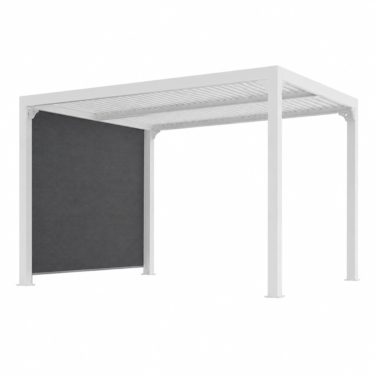 Structure d’ombrage, coloris gris, 8 places, pour la terrasse ou le jardin