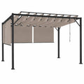 Structure d’ombrage, coloris taupe, pour la terrasse ou le jardin
