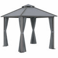 Structure d’ombrage, coloris gris, pour la terrasse ou le jardin