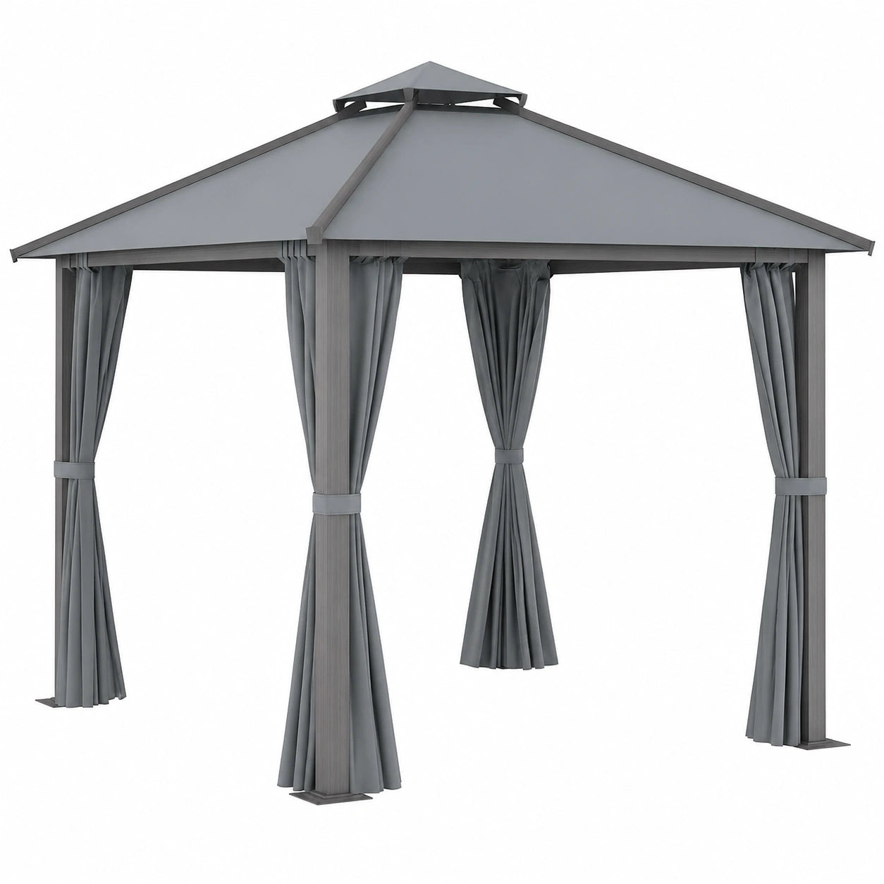 Structure d’ombrage, coloris gris, pour la terrasse ou le jardin