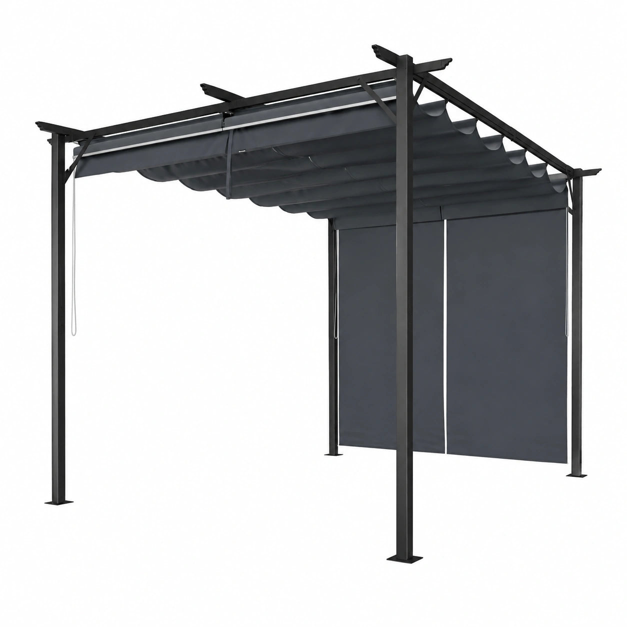 Structure d’ombrage, en acier, pour la terrasse ou le jardin