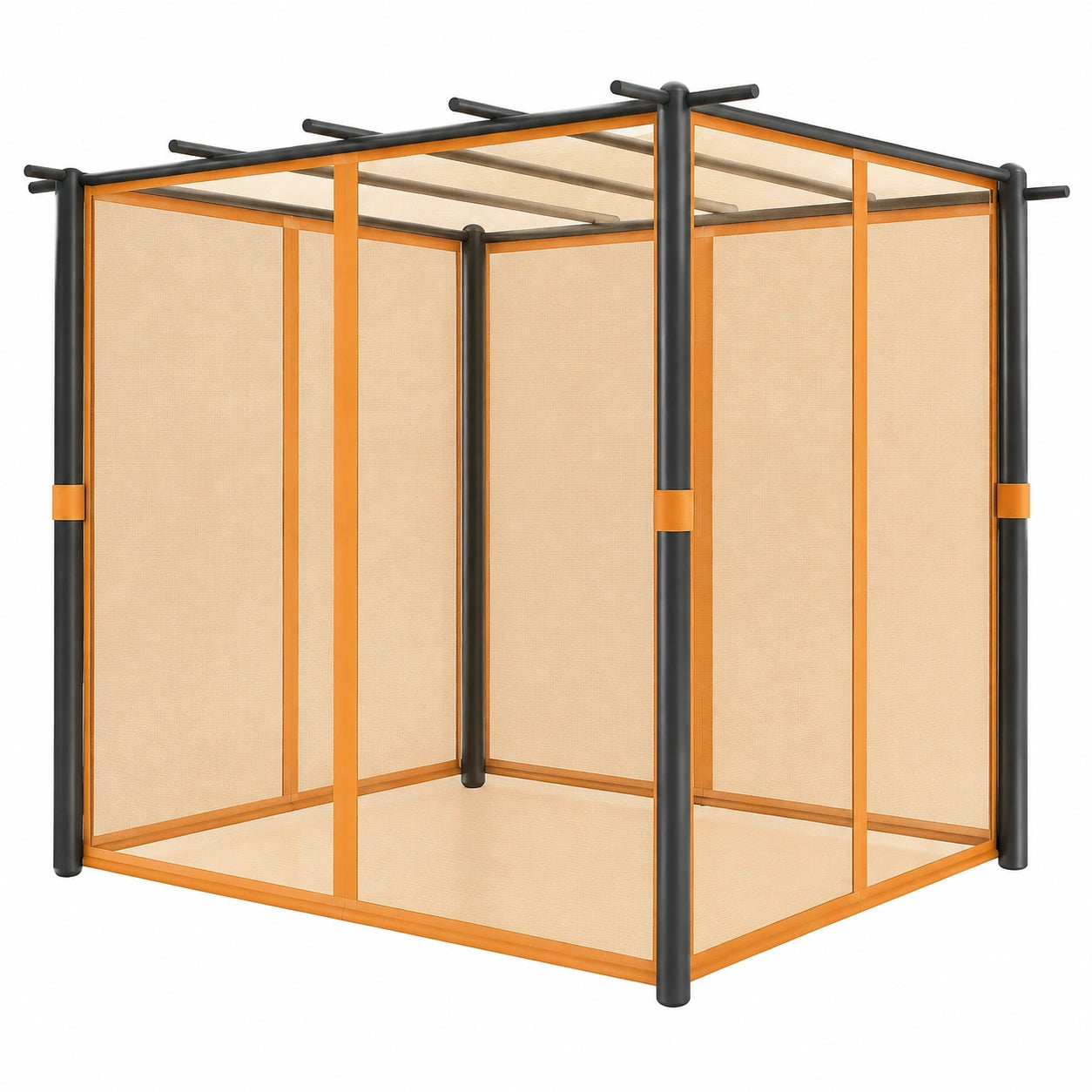 Structure d’ombrage, coloris gris, pour la terrasse ou le jardin