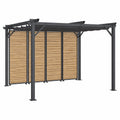 Structure d’ombrage, modulable, coloris gris et anthracite, pour la terrasse ou le jardin