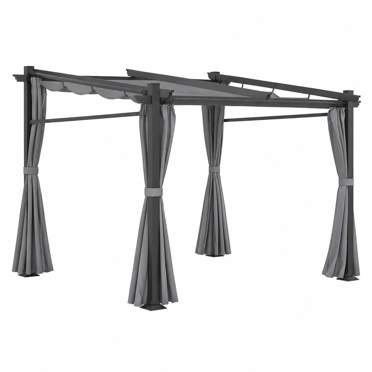 Salon de jardin, solaire, coloris gris, pour la terrasse ou le jardin