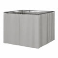 Pavillon de jardin, coloris gris, 300 x 300 cm, pour la terrasse ou le jardin
