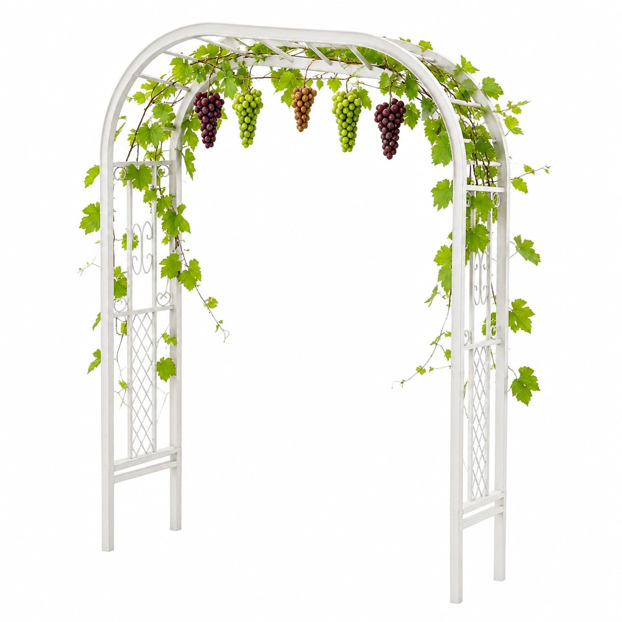 Structure d’ombrage, coloris blanc, pour la terrasse ou le jardin
