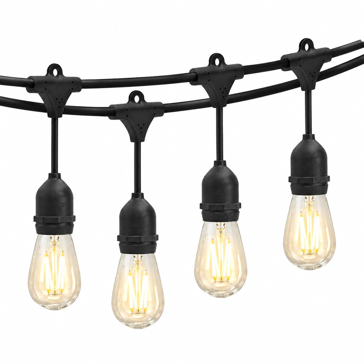 Guirlande lumineuse extérieure, coloris blanc, pour la terrasse ou le jardin